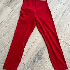 Lululemon Athletica Vibrant Red Leggings